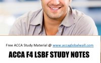 ACCA F4 LSBF STUDY MATERIAL ACCAGLOBALWALL.COM