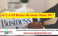 ACCA F8 Becker Revision Mock 2017
