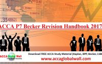 ACCA P7 Becker Revision Handbook 2017