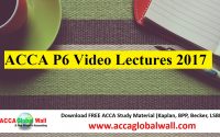 ACCA P6 Video Lectures 2017