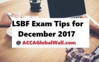 LSBF ACCA Exam Tips for December 2017