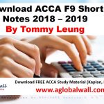 Download ACCA F9 Short Notes 2018 - 2019