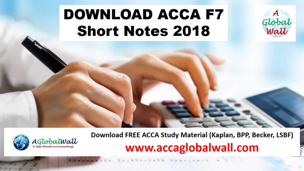acca f7 short notes