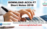 acca f7 short notes