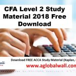 CFA Level 2 Study Material 2018 Free Download